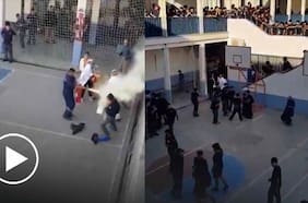 Estudiantes y profesores frustran ataque de encapuchados en Liceo Lastarria