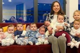 Pareja da a luz a 20 hijos en un año