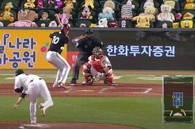 Un gran número de peluches son los nuevos espectadores del baseball profesional en Corea