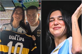 Fue al superclásico y cantó una canción de Soda Stereo: así fue el paso de Dua Lipa por Argentina