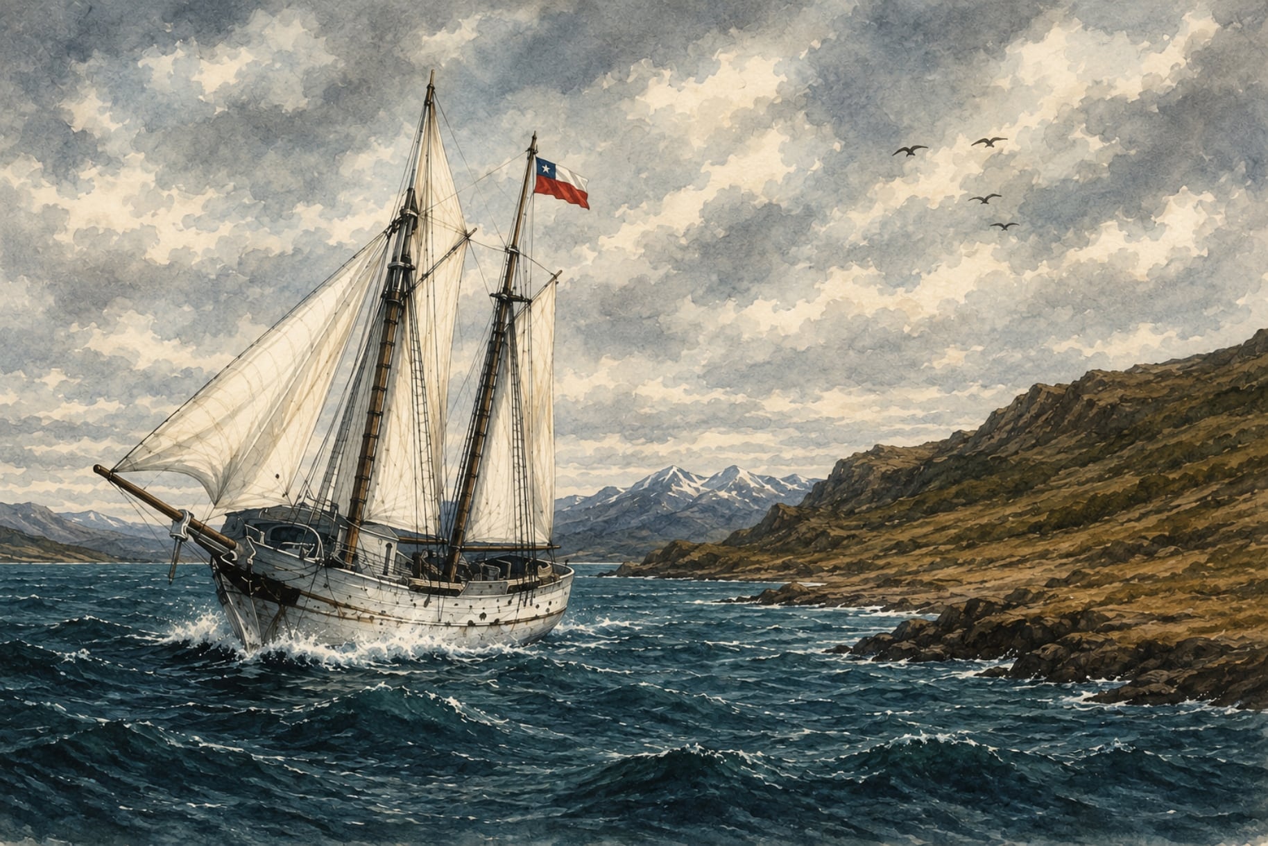 La última obsesión de O’Higgins: cómo Chile se apoderó del Estrecho de Magallanes con una pequeña goleta
