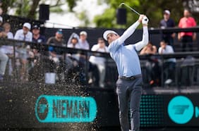 Un irregular Joaquín Niemann sigue sin repuntar en el LIV Golf de México