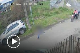 El dramático registro de una menor pidiendo ayuda a su madre mientras motociclista la persigue en Valdivia