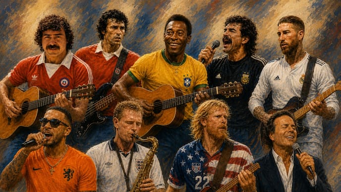 Caszely, Pelé, Don Elías y más: los 10 futbolistas que se convirtieron en cantantes y músicos