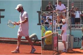 Rompe su raqueta y se retira: la nueva pataleta del polémico Corentin Moutet