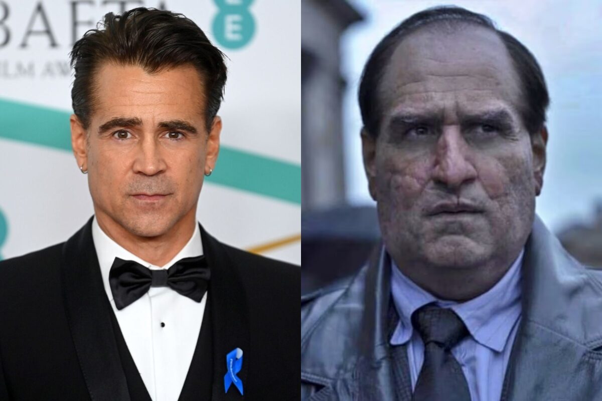 Cómo Colin Farrell se transformó en El Pingüino - La Tercera