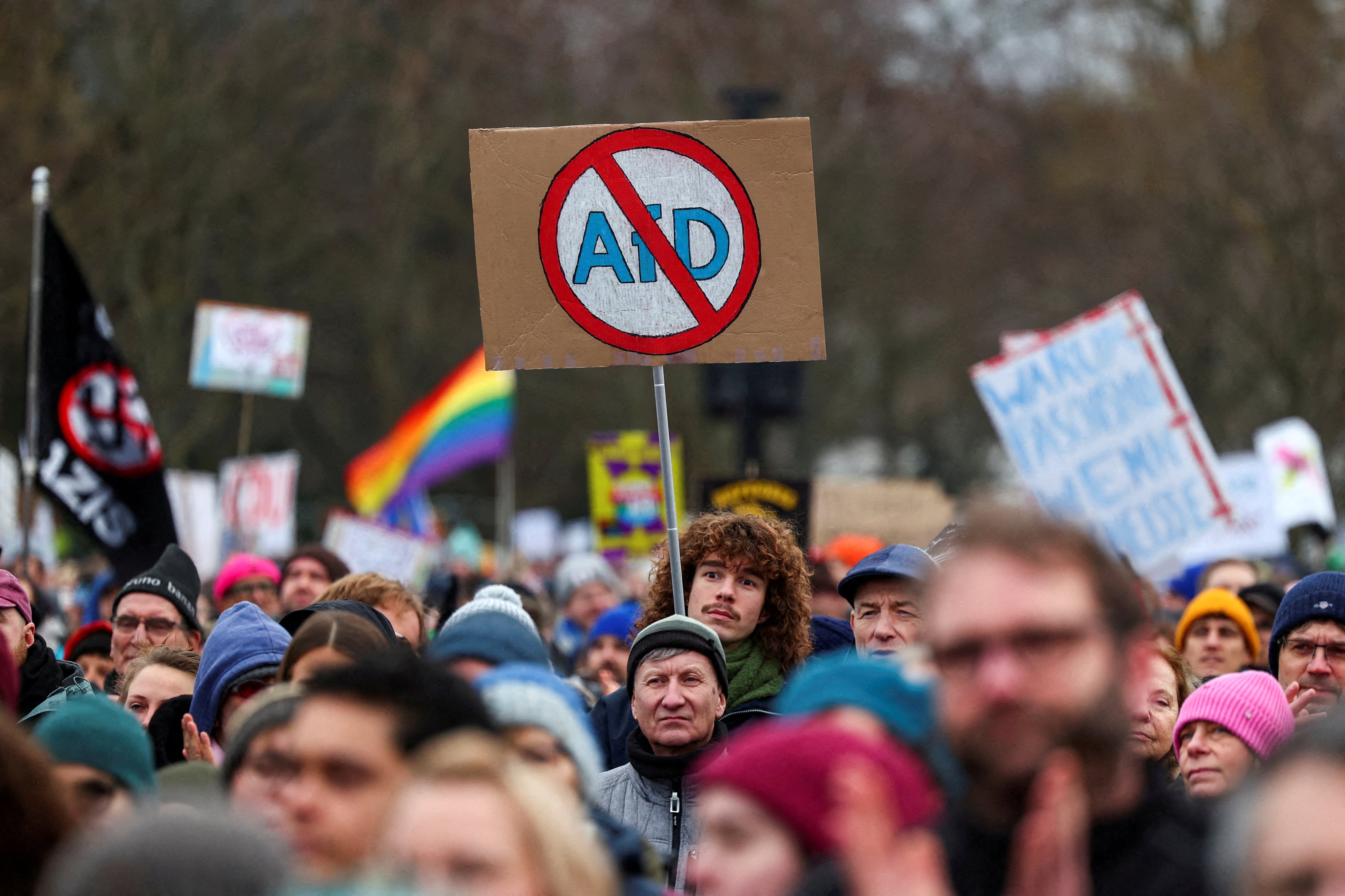 Protesta en contra de las medidas antimigratorias del canciller Merz en negociación con la AfD en Berlín. Foto: Archivo