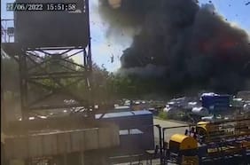 Así se registró el ataque con misil en el centro comercial de Kremenchuk