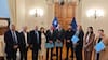 Senadores socialistas entregan en La Moneda sus propuestas para la megarreforma