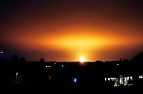 Un rayo provoca la explosión de un depósito de gas verde en Oxford