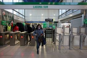 Línea 5 de Metro quedó hoy completamente operativa con la reapertura de Laguna Sur