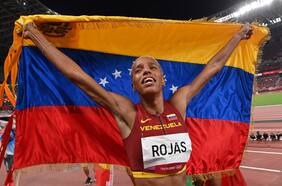 Oro, récord mundial y olímpico: el histórico triple salto de Yulimar Rojas en Tokio