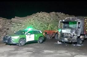 Siguen ataques en el sur: quemaron camiones y maquinaria forestal en Purén