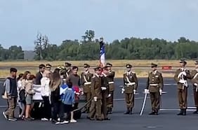 Así fue la llegada de los restos del expresidente Sebastián Piñera al Aeródromo de Pichoy