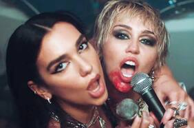 Sangre, sudor y rock: la reunión de Miley Cyrus y Dua Lipa en clave retro