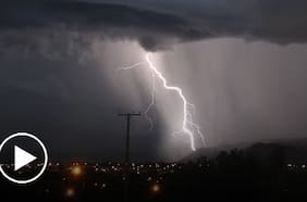 Truenos y relámpagos sorprenden a santiaguinos en la madrugada