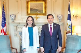 Cómo fue la reunión entre María Corina Machado y Marco Rubio, el secretario de Estado de EEUU