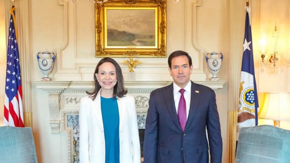 Cómo fue la reunión entre María Corina Machado y Marco Rubio, el secretario de Estado de EEUU