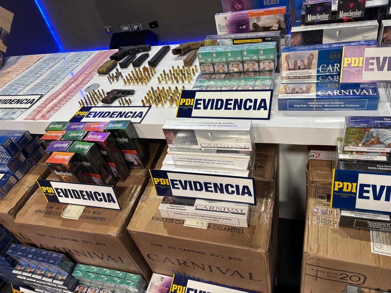 Golpe a Los Soto: banda dedicada al contrabando de cigarros y su distribución en ferias libres