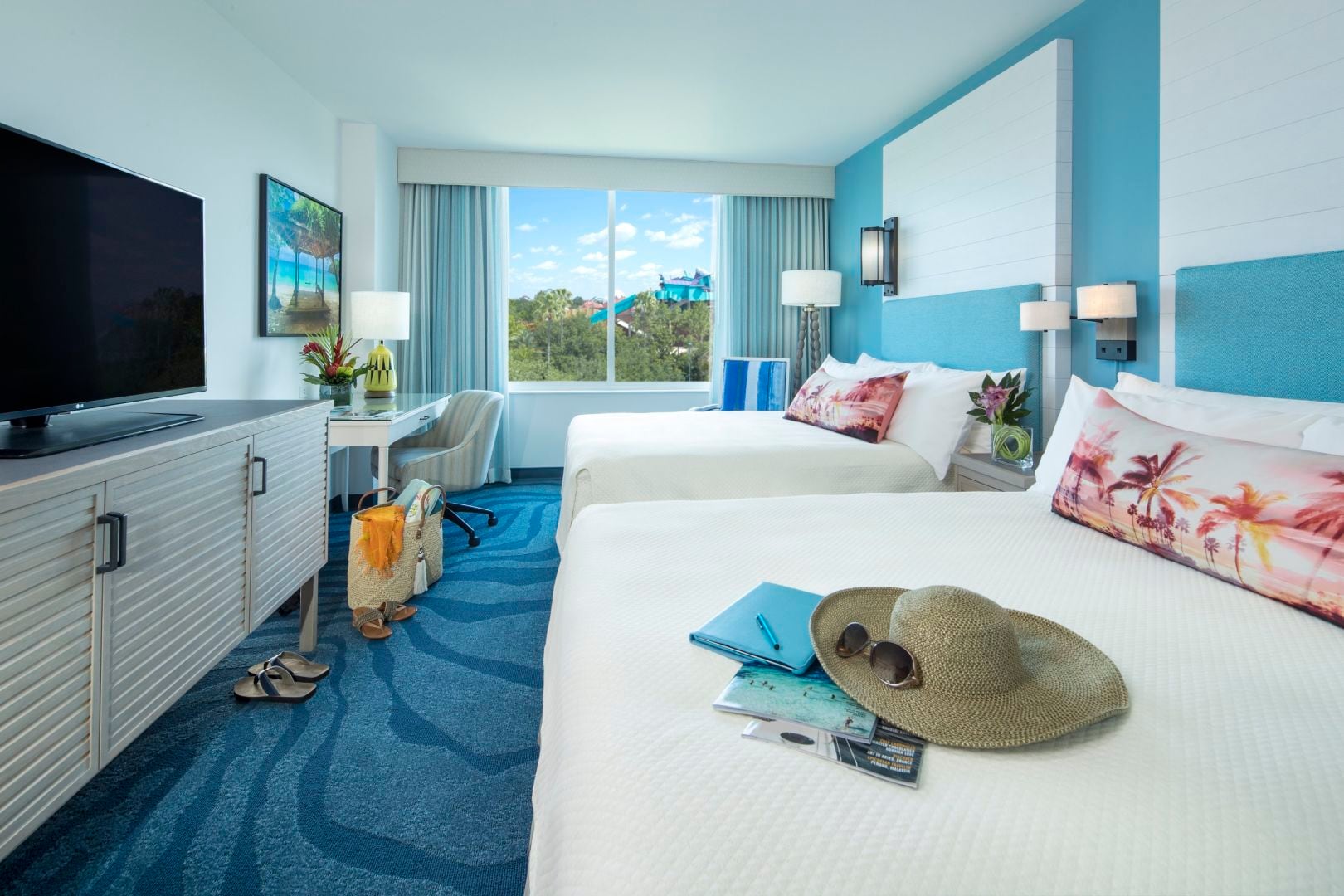 Inspiración en el Caribe y transporte a los parques temáticos: así es Loews Sapphire Falls Resort en Universal Orlando Resort