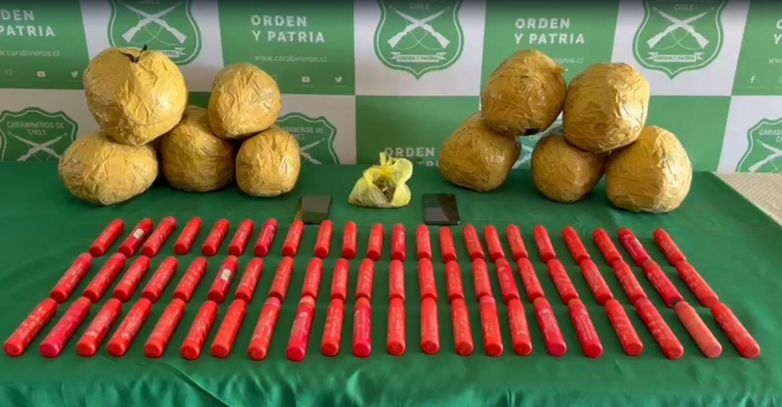 Carabineros incauta 133 kilos de marihuana en allanamientos en Iquique y Alto Hospicio