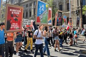 Comunidad Palestina en Chile destaca “gran convocatoria” en manifestación por el fin de la guerra en Gaza