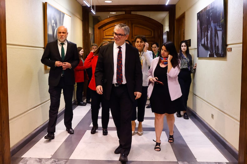 Punto de prensa de los ministros Mario Marcel y Ximena Aguilera