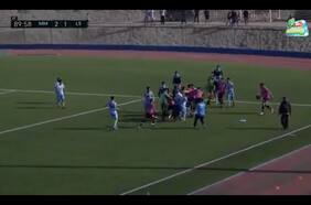 Pelea descomunal en Tercera A: Mejillones y Lota terminan a los golpes