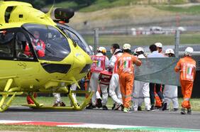 Jason Dupasquier en estado “muy grave” tras su accidente durante los clasificatorios del Moto3 en Mugello