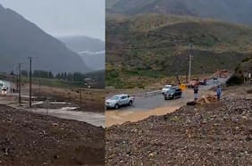 Reportan personas aisladas en el Cajón del Maipo tras intensas precipitaciones