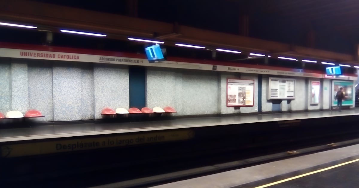Cierran estación de Metro Universidad Católica tras disturbios por conmemoración del 18-O