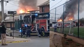 Bomberos combate incendio de al menos ocho viviendas en La Florida