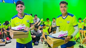 Sifup regala zapatos de fútbol a jugadores de Trasandino que habían sufrido un robo