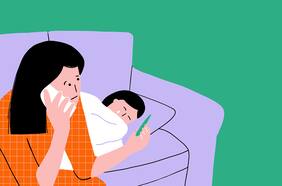 No puedo, mi hijo está enfermo