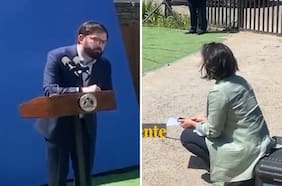 Boric discute con su directora de comunicaciones en medio de conferencia de prensa