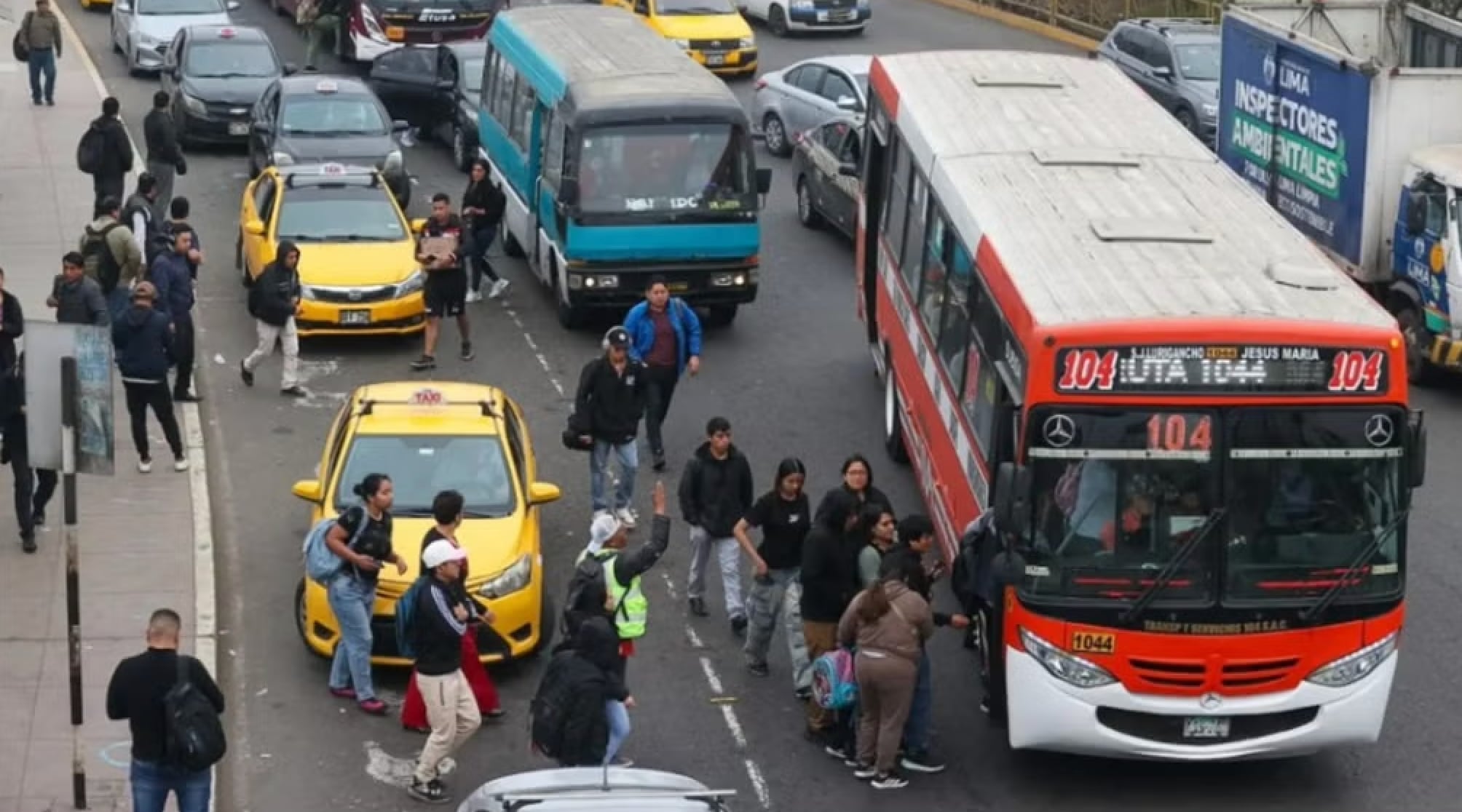 Transporte Perú. Foto: Agencia Andina