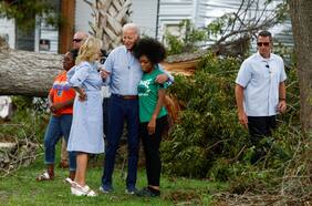 Biden viaja a Florida para evaluar los daños del temporal, pero no se reunirá con DeSantis