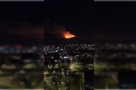 Incendio forestal afecta al cerro Conunhueno en Padre Las Casas