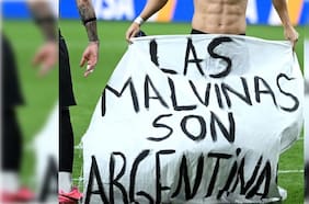 Con varios antecedentes previos: el castigo que arriesga Argentina y sus jugadores por mostrar el lienzo de las Malvinas