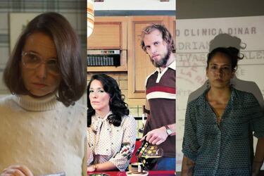 Películas y series que abordan el golpe de Estado. De izquierda a derecha: 1976, Mary & Mike, El pacto de Adriana