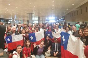 Plan de evacuación: despega primer vuelo con ciudadanos chilenos desde Tel Aviv con destino a Atenas