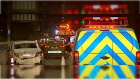 Conductor ingresa contra el tránsito y choca de frente con otro vehículo en Autopista Central: tres lesionados