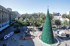 La estratégica alianza de Desbordes con Dr. Simi para lograr el regreso del árbol de Navidad más grande de Santiago