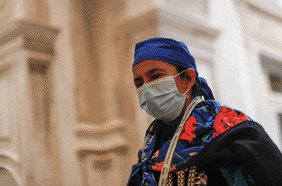 Una machi en la Convención