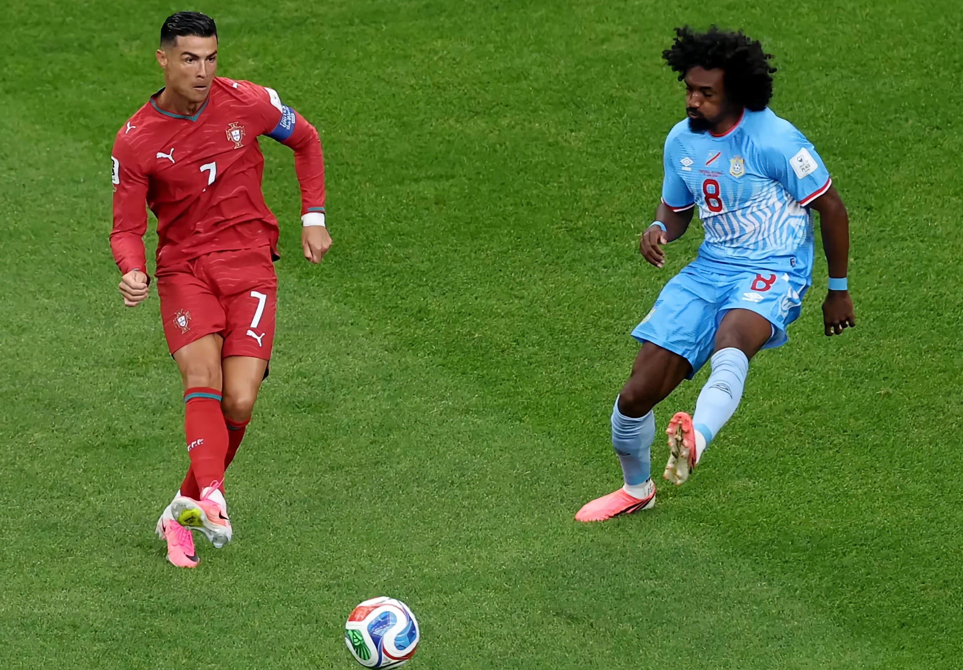 Otra decepción de un favorito: la desidia de Portugal permite el esforzado empate de la República del Congo