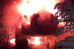 Dos máquinas destruidas deja ataque incendiario en Los Álamos, Región del Biobío