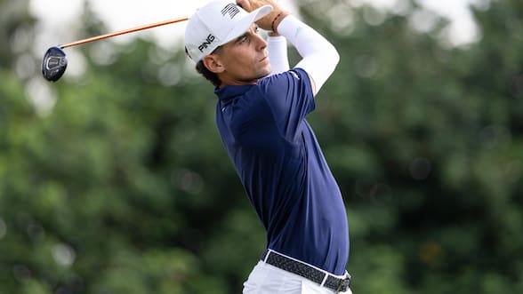 Con un eagle y una jornada de altibajos: Joaquín Niemann se mete en la pelea de cara al último día del PGA Championship