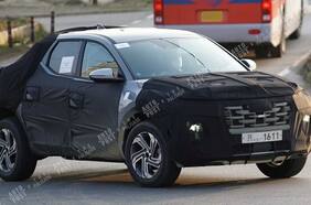 La camioneta Hyundai Santa Cruz se deja ver cada vez con menos camuflaje