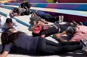 Así fue un simulacro de balacera realizado por una junta de vecinos en Lo Prado