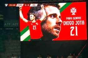 El emotivo homenaje de Portugal a Diogo Jota en las Eliminatorias europeas